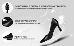 Women's Pointed Toe Comfort Pumps,3.34''Heel,Wedding Dress  Pumps