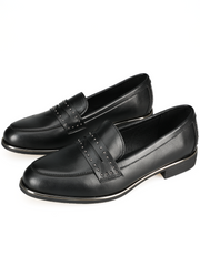 Women's Leather Loafer Casual Flat Shoes,Dress Shoes